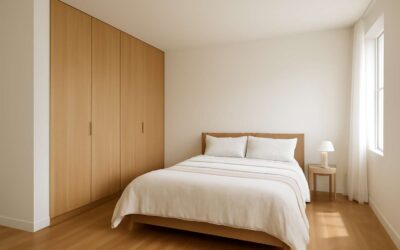 Transform Your Space with a wooden floor and wardrobe combination for a cohesive look