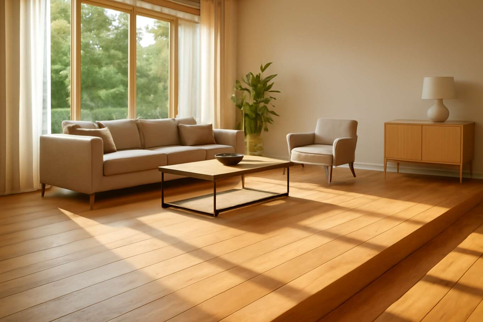 raised wooden floors