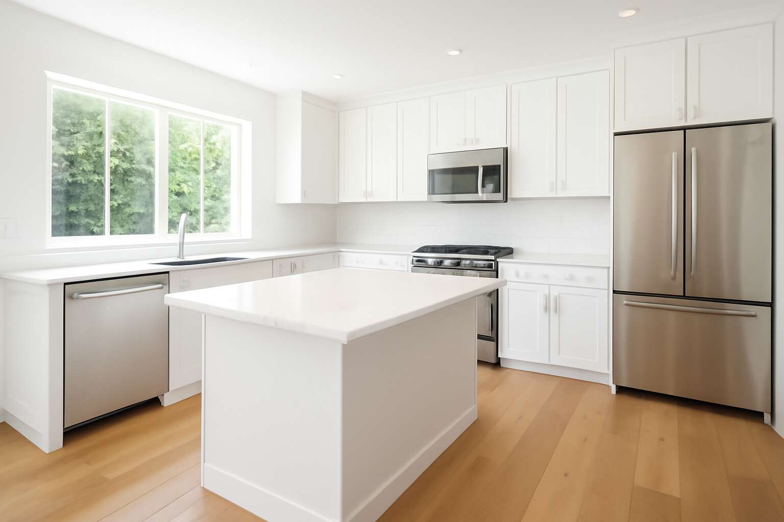 wooden floor kitchen