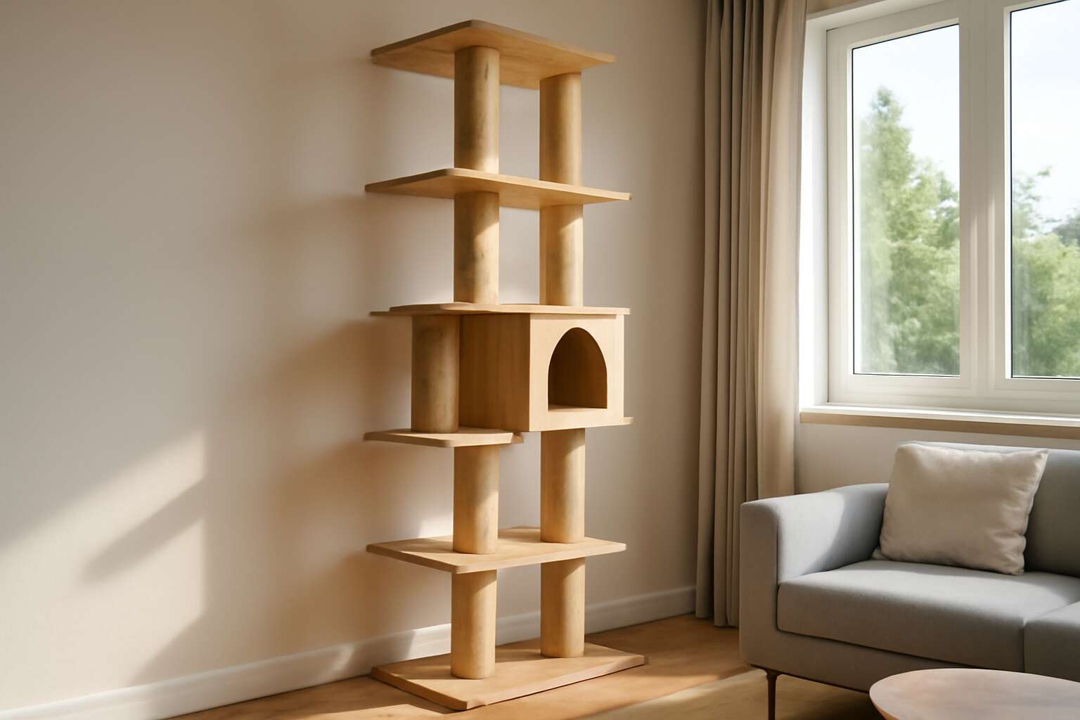 generated_image_6a5fd8e81836c.jpg wooden floor to ceiling cat tree