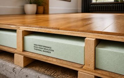 Keep floors warm with insulation board for wooden floors and lower energy bills.