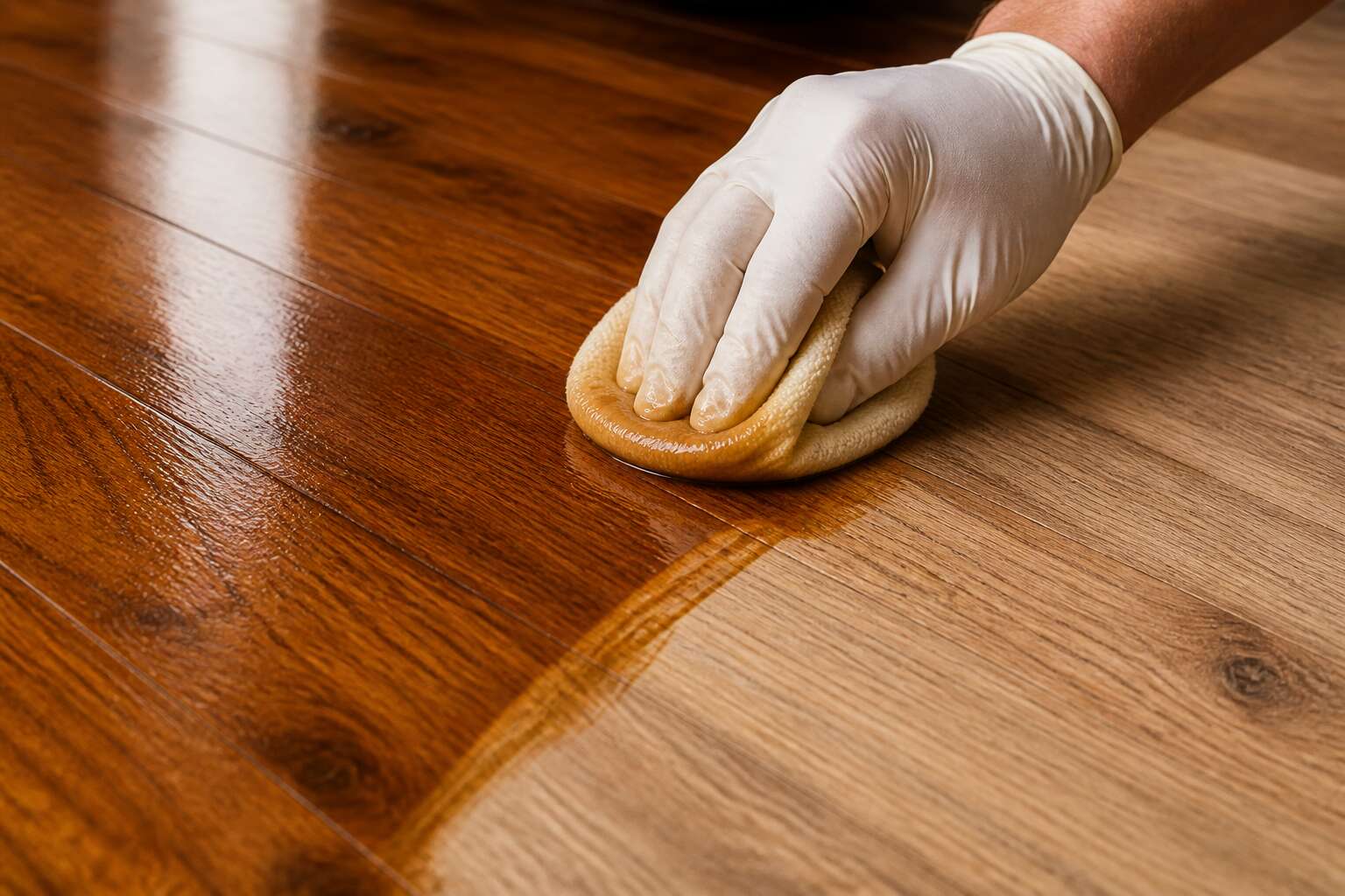wooden floor wax polish